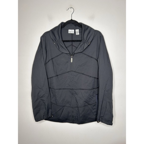 Chico's Jackets & Blazers - Zenergy Chico's Black Zip Jacket Athleisure Lightweight Long Sleeve Size 3